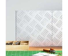 Laiptų danga Kvadrato 2 pcs Sidabro 30 x 30 cm Aliuminis