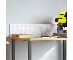 Laiptų danga Stačiakampio 2 pcs Sidabro 50 x 20 cm Aliuminis