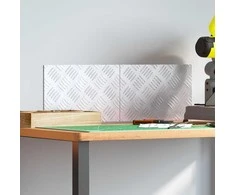 Laiptų danga Stačiakampio 2 pcs Sidabro 30 x 20 cm Aliuminis