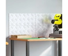 Laiptų danga Stačiakampio 4 pcs Sidabro 50 x 20 cm Aliuminis