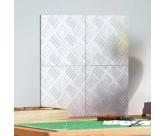 Laiptų danga Kvadrato 4 pcs Sidabro 20 x 20 cm Aliuminis