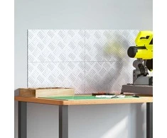 Laiptų danga Stačiakampio 4 pcs Sidabro 40 x 20 cm Aliuminis