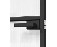Namų durys 93 x 201,5 x 3,5 cm Aliuminis ir Temperuotas Stiklas