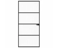Namų durys 93 x 201,5 x 3,5 cm Aliuminis ir Temperuotas Stiklas