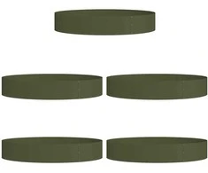 Vazonų žiedas 5 pcs Alyvuogių žalia 120 x 120 x 20 cm