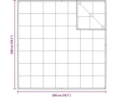 2-in-1 Antklodė Balta 200 x 200 cm Plunksna