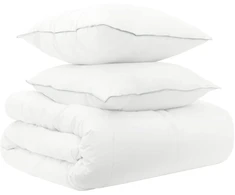 Antklodžių rinkinys 3 vnt. 155 x 220 cm Visoms sezonams Balta