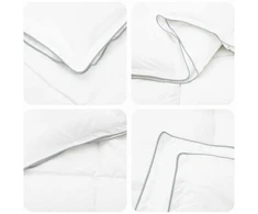 Antklodžių rinkinys 3 vnt. 260 x 220 cm Visoms sezonams Balta