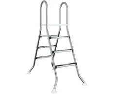 Antžeminio baseino kopėčios 100 cm 3-Step Sidabrinė