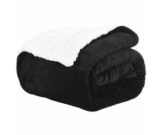 Apklotas Juoda 130 x 150 cm Flysas