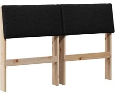 Apmušta lovos galvūgalis Juoda 120 cm Kietos pušies mediena