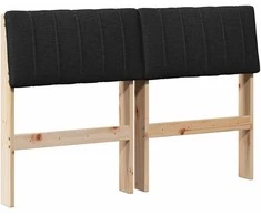 Apmušta lovos galvūgalis Juoda 120 cm Kietos pušies mediena