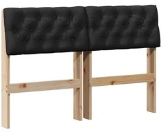 Apmušta lovos galvūgalis Juoda 120 cm Kietos pušies mediena