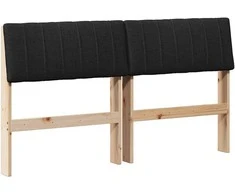 Apmušta lovos galvūgalis Juoda 135 cm Kietos pušies mediena