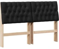 Apmušta lovos galvūgalis Juoda 140 cm Kietos pušies mediena