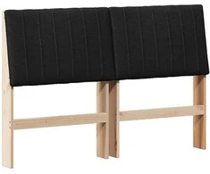 Apmušta lovos galvūgalis Juoda 140 cm Kietos pušies mediena