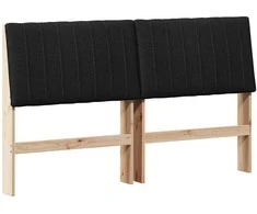 Apmušta lovos galvūgalis Juoda 160 cm Kietos pušies mediena