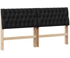 Apmušta lovos galvūgalis Juoda 180 cm Kietos pušies mediena