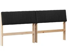 Apmušta lovos galvūgalis Juoda 180 cm Kietos pušies mediena