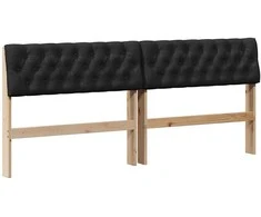 Apmušta lovos galvūgalis Juoda 180 cm Kietos pušies mediena