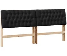 Apmušta lovos galvūgalis Juoda 200 cm Kietos pušies mediena