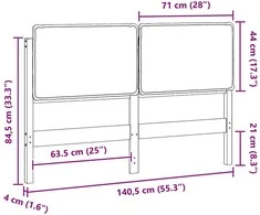 Apmušta lovos galvūgalis Natūrali ir šviesiai pilka 135 cm