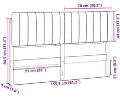 Apmušta lovos galvūgalis Ruda ir tamsiai pilka 150 cm