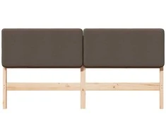 Apmušta lovos galvūgalis su galvūgalio Ruda ir Taupe 180 cm