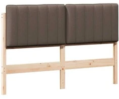 Apmušta lovos galvūgalis su galvūgalio Ruda ir Taupe 135 cm