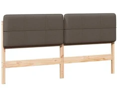 Apmušta lovos galvūgalis su galvūgalio Ruda ir Taupe 180 cm