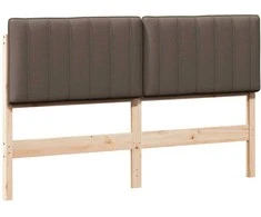 Apmušta lovos galvūgalis su galvūgalio Ruda ir Taupe 150 cm