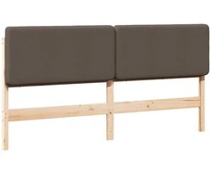 Apmušta lovos galvūgalis su galvūgalio Ruda ir Taupe 180 cm