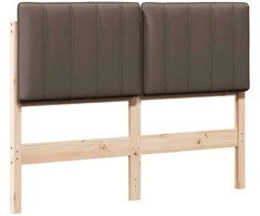Apmušta lovos galvūgalis su galvūgalio Ruda ir Taupe 120 cm