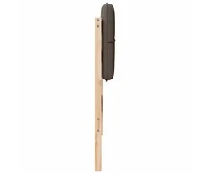 Apmušta lovos galvūgalis su galvūgalio Ruda ir Taupe 90 cm