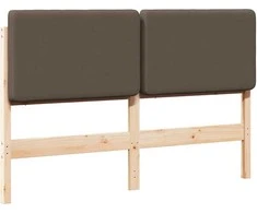 Apmušta lovos galvūgalis su galvūgalio Ruda ir Taupe 140 cm