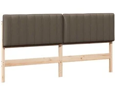 Apmušta lovos galvūgalis su galvūgalio Ruda ir Taupe 180 cm