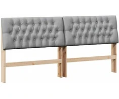 Apmušta lovos galvūgalis Šviesiai pilka 200 cm