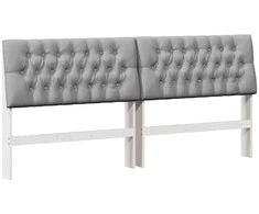 Apmušta lovos galvūgalis Šviesiai pilka 200 cm