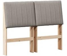 Apmušta lovos galvūgalis Taupe 120 cm Kietos pušies mediena