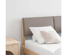 Apmušta lovos galvūgalis Taupe 120 cm Kietos pušies mediena