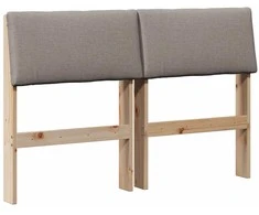 Apmušta lovos galvūgalis Taupe 120 cm Kietos pušies mediena