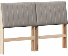 Apmušta lovos galvūgalis Taupe 140 cm Kietos pušies mediena