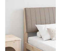 Apmušta lovos galvūgalis Taupe 150 cm Kietos pušies mediena