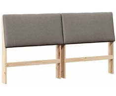Apmušta lovos galvūgalis Taupe 180 cm Kietos pušies mediena
