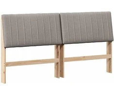 Apmušta lovos galvūgalis Taupe 180 cm Kietos pušies mediena