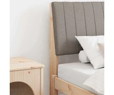 Apmušta lovos galvūgalis Taupe 90 cm Kietos pušies mediena