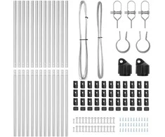 Tvorelės stulpas 13 pcs Sidabro Plienas