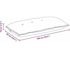 Apsaugos Pagalvė Pilkai žalia 100 x 50 cm Kordūrinis audinys