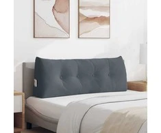Apsaugos Pagalvė Tamsiai pilka 120 x 24 x 50 cm Aksomas