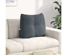 Apsaugos Pagalvė Tamsiai pilka 60 x 24 x 50 cm Aksomas